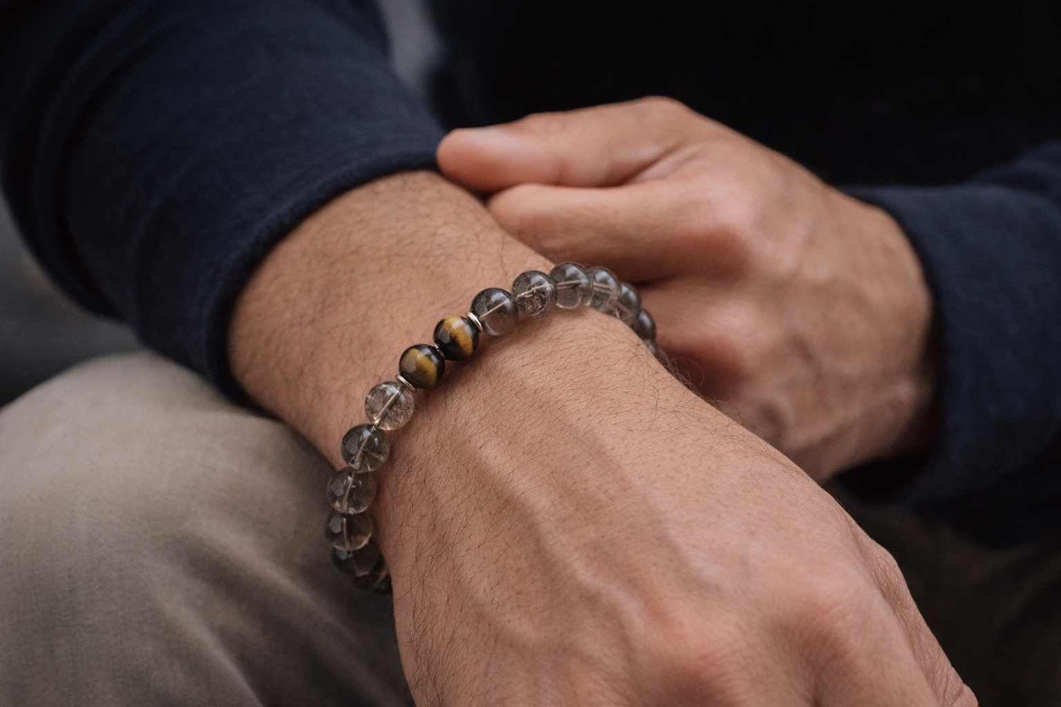 Smoky Quartz & Tiger’s Eye bracelet