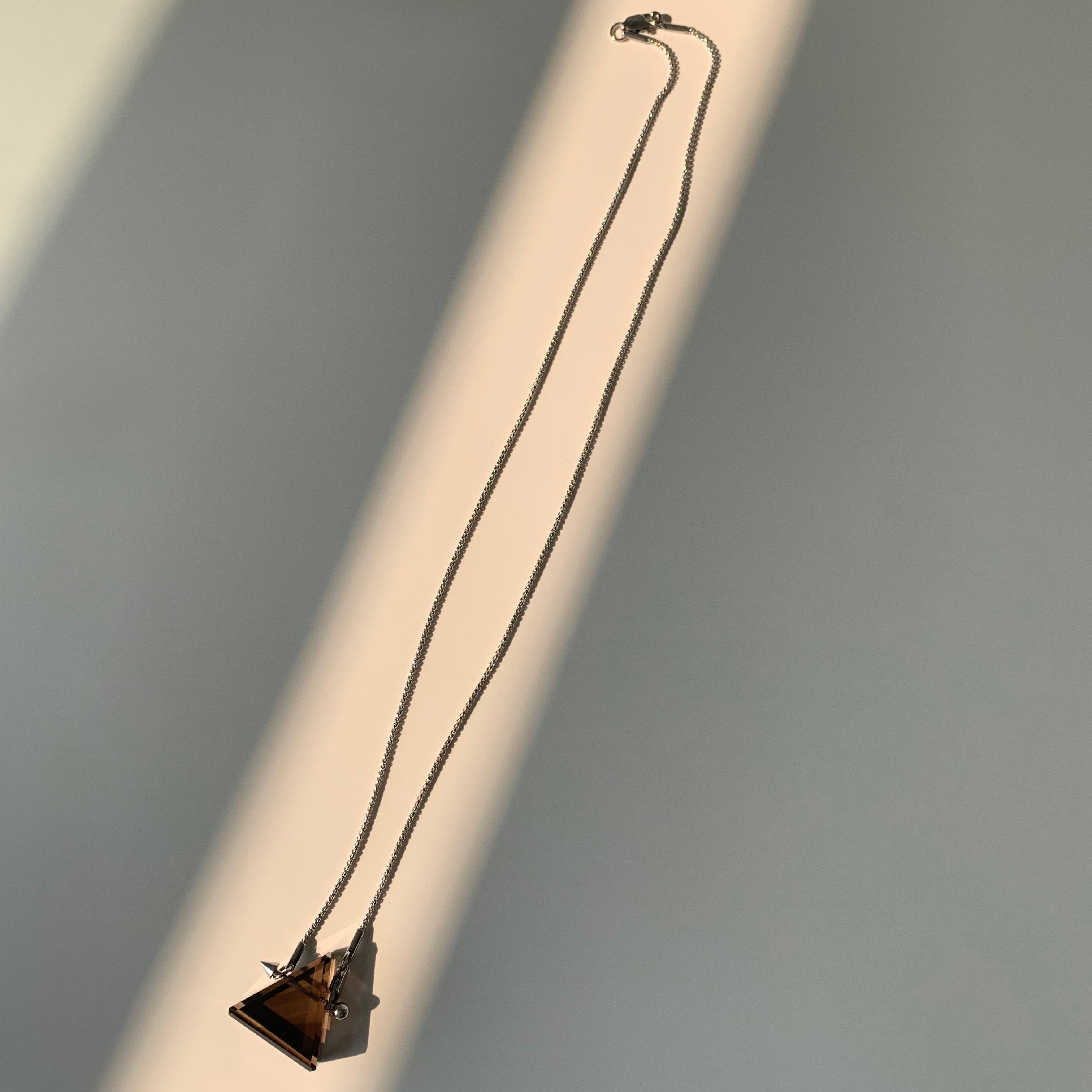 Smoky Quartz Grounding Pendant Necklace