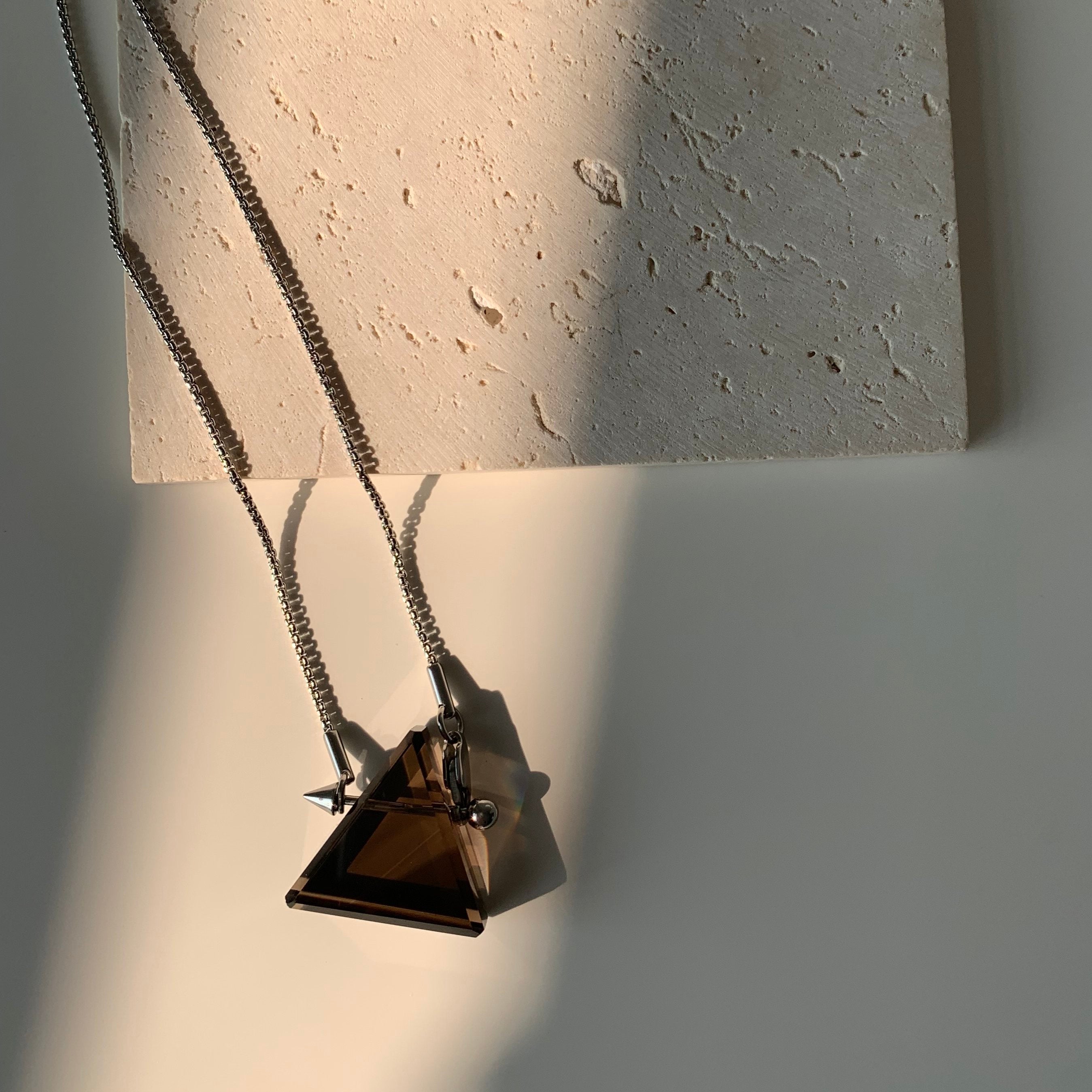 Smoky Quartz Grounding Pendant Necklace