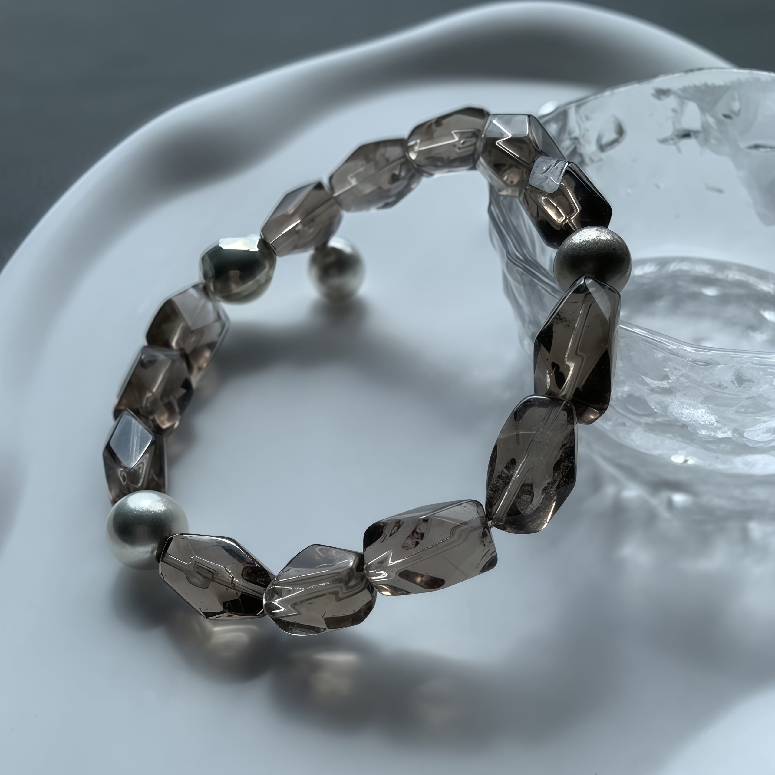 Smoky Quartz Grounded Balance Bracelet