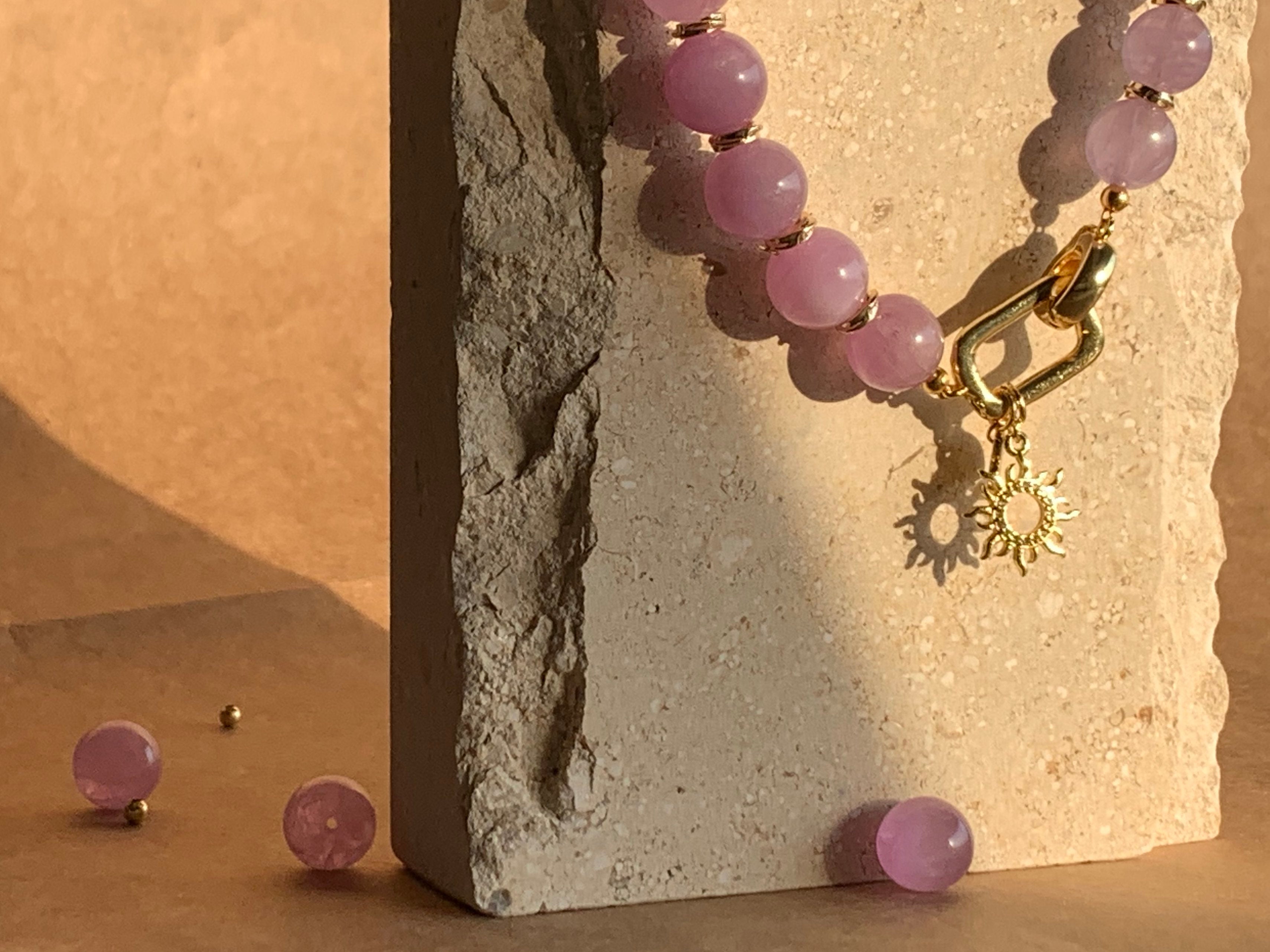 Dual Amethyst Balance Necklace